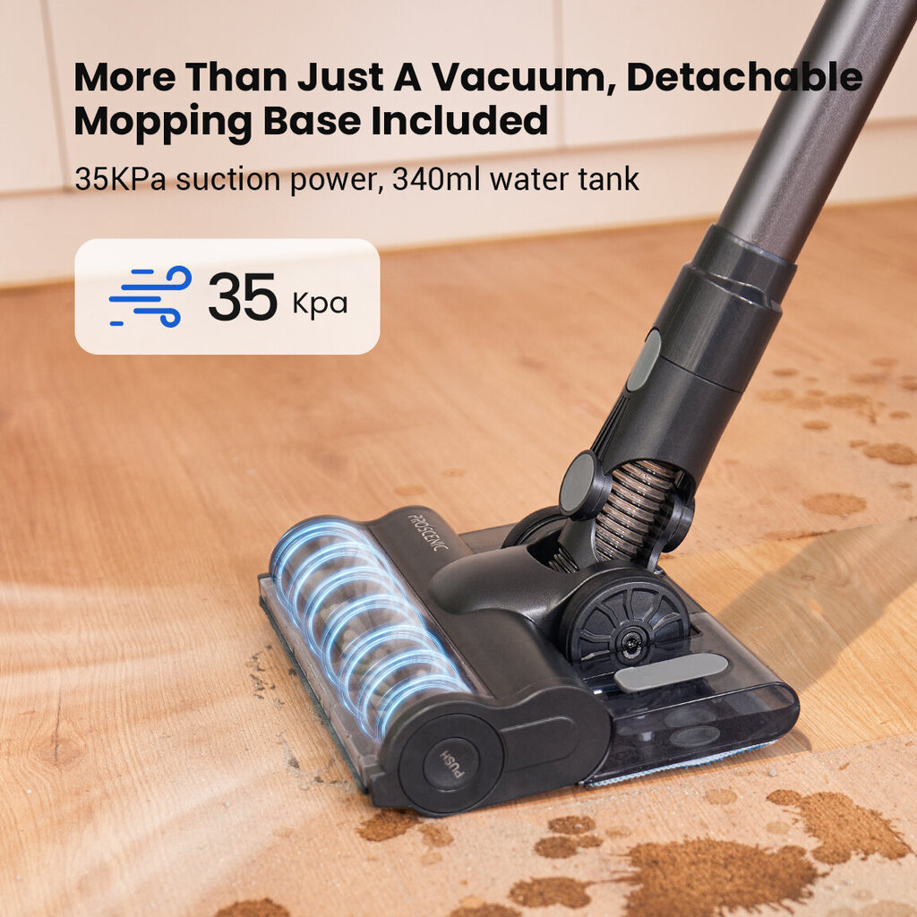 Proscenic P11 Mopping Cordless Vacuum Cleaner, 35KPa Suction, 0.65L Dustbin  - EU