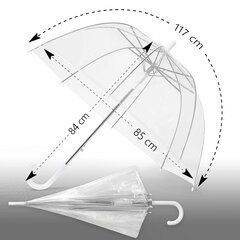Большой прозрачный зонт цена и информация | Женские зонты | pigu.lt