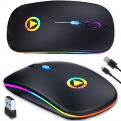 Беспроводная игровая мышь с RGB-подсветкой. цена и информация | Мыши | pigu.lt
