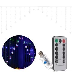 Šviestuvų virtinė - užuolaidos 136LED USB - RGB kaina ir informacija | Girliandos | pigu.lt