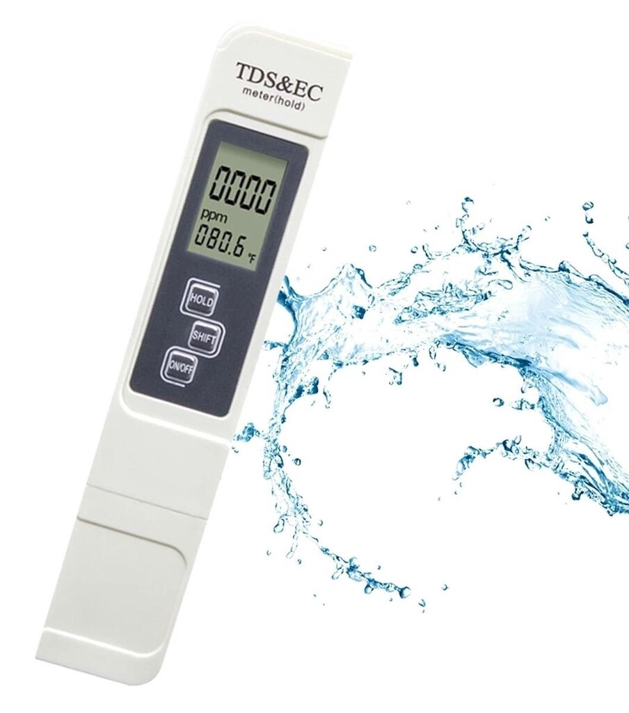 Vandens kietumo matuoklis kaina ir informacija | Drėgmės, temperatūros, pH, ORP matuokliai | pigu.lt