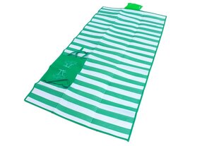 Пляжный коврик с зеленой подушкой цена и информация | Туристические матрасы и коврики | pigu.lt