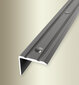 Profilis aliuminis kampų apdailai BEST 235 Kuberit, 1 m, nerūdijančio plieno spalvos kaina ir informacija | Sujungimo profiliai | pigu.lt