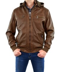 Куртка для мужчин Skorp 407, коричневая цена и информация | Мужские куртки | pigu.lt