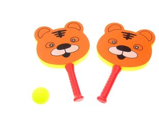 Набор для игры в теннис, мягкие ракетки Тигрята цена и информация | Развивающие игрушки | pigu.lt