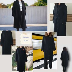 Пальто женское Adige I, весна-осень, черное цена и информация | Женские пальто | pigu.lt