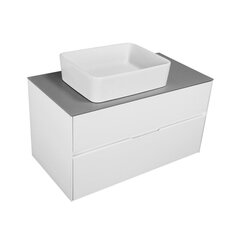 Шкаф для ванной комнаты Lyfco BK-97105 с умывальником Lyfco 205-4-2663, белый цвет цена и информация | Шкафчики для ванной | pigu.lt
