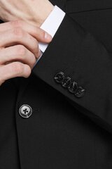 Пиджак Jack & Jones 12181339BLACK-48, чёрный цена и информация | Мужские пиджаки | pigu.lt