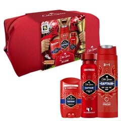 Dovanų rinkinys vyrams Old Spice Footballer: kosmetinė + purškiamas dezodorantas 150 ml + pieštukinis dezodorantas 50 ml + dušo želė 250 ml kaina ir informacija | Dezodorantai | pigu.lt