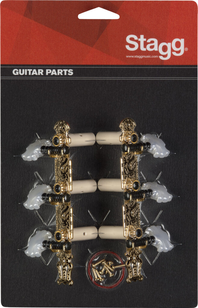 Įtempėjai klasikinei gitarai 3+3 Stagg KG360 kaina ir informacija | Priedai muzikos instrumentams | pigu.lt