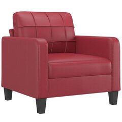 Fotelis vidaXL, raudonas kaina ir informacija | Svetainės foteliai | pigu.lt
