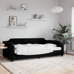 Sofa-lova vidaXL, 100x200 cm, juoda цена и информация | Кровати | pigu.lt