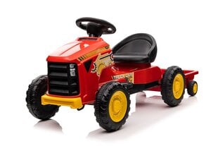 Minamas vaikiškas traktorius G206 su priekaba, raudonas kaina ir informacija | Žaislai kūdikiams | pigu.lt