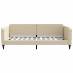 Sofa-lova vidaXL, 90x200 cm, smėlio spalvos цена и информация | Кровати | pigu.lt