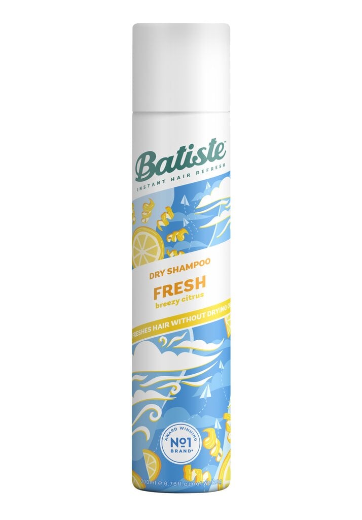 Sausas plaukų šampūnas Batiste Fresh, 200 ml kaina ir informacija | Šampūnai | pigu.lt