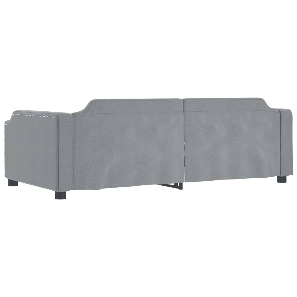 Sofa-lova vidaXL, 90x190 cm, pilka kaina ir informacija | Lovos | pigu.lt