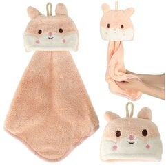 Полотенце для рук в детскую 42x25 см розовый кролик цена и информация | Полотенца | pigu.lt
