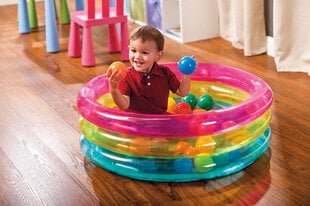 Pripučiamas baseinas su kamuoliukais Intex, 86x25cm цена и информация | Игрушки для малышей | pigu.lt