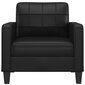 Fotelis vidaXL, juodas kaina ir informacija | Svetainės foteliai | pigu.lt