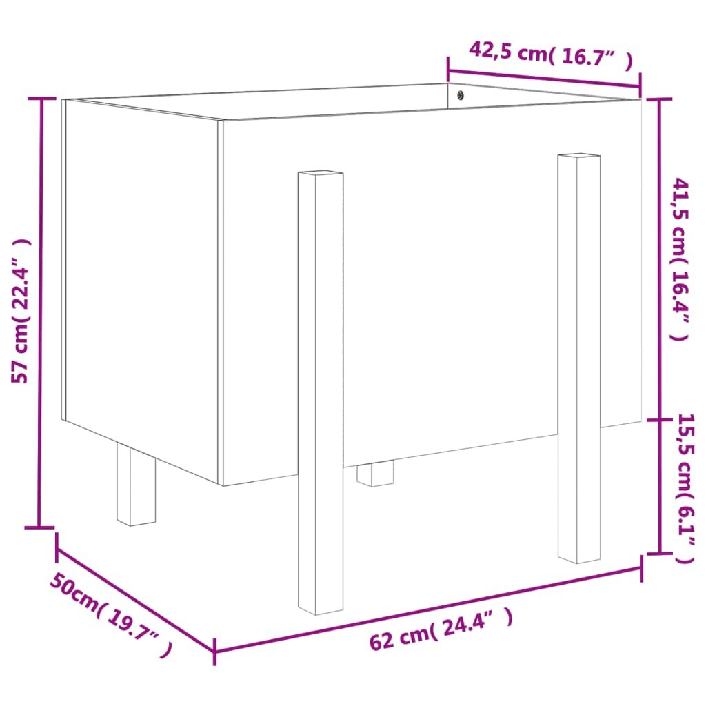 Sodo lovelis, 62x50x57cm kaina ir informacija | Loveliai | pigu.lt