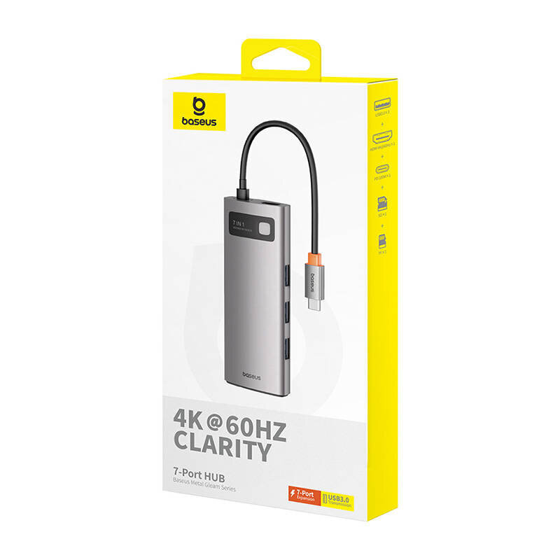 Baseus Gleam 7in1 kaina ir informacija | Adapteriai, USB šakotuvai | pigu.lt