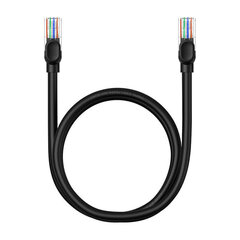 Сетевой кабель Baseus Ethernet CAT5, 1 м (черный) цена и информация | Кабели и провода | pigu.lt