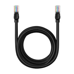 Сетевой кабель Baseus Ethernet CAT5, 5 м (черный) цена и информация | Кабели и провода | pigu.lt