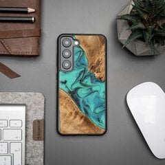 Wood and resin case for Samsung Galaxy S23 Bewood Unique Turquoise - turquoise black цена и информация | Чехлы для телефонов | pigu.lt