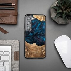 Wood and resin case for Samsung Galaxy S23 Bewood Unique Neptune - navy blue and black цена и информация | Чехлы для телефонов | pigu.lt