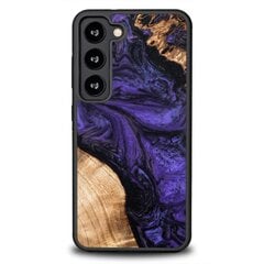 Wood and Resin Case for Samsung Galaxy S23 Bewood Unique Violet - Purple and Black цена и информация | Чехлы для телефонов | pigu.lt