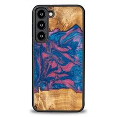 Wood and resin case for Samsung Galaxy S23 Plus Bewood Unique Vegas - pink and blue цена и информация | Чехлы для телефонов | pigu.lt