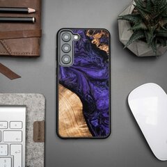 Wood and Resin Case for Samsung Galaxy S23 Plus Bewood Unique Violet - Purple and Black цена и информация | Чехлы для телефонов | pigu.lt