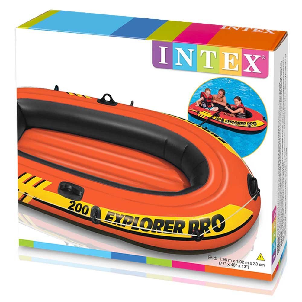 Pripučiama valtis Intex Explorer Pro 200​, 196x102x33 cm kaina ir informacija | Valtys ir baidarės | pigu.lt