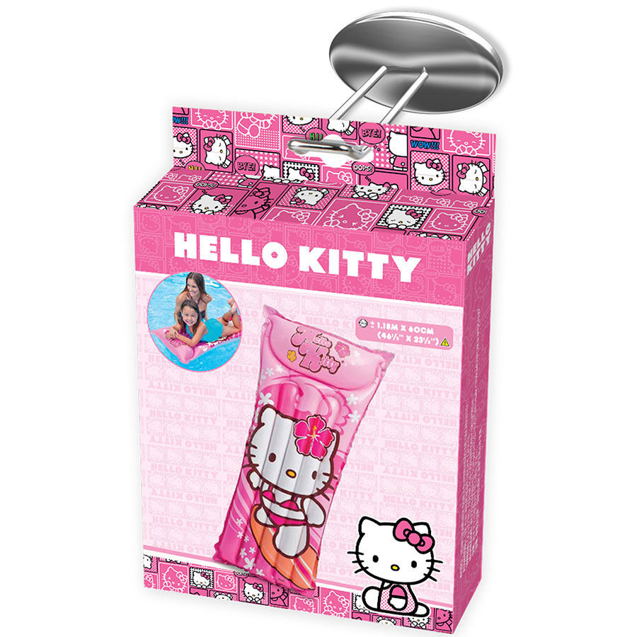 Pripučiamas čiužinys Hello Kitty Intex, 1,18x 0,6 m kaina ir informacija | Pripučiamos ir paplūdimio prekės | pigu.lt