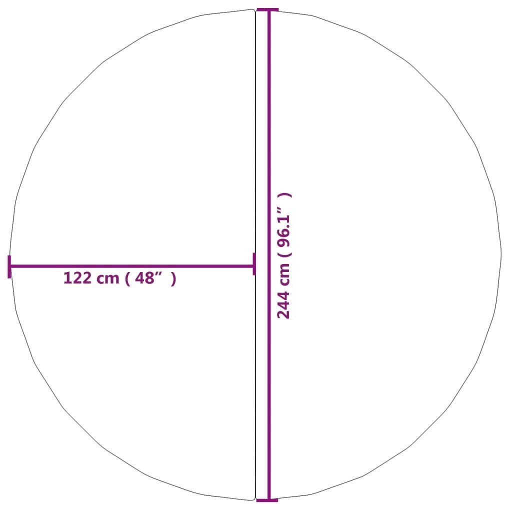 Baseino paklotas VidaXL, 244cm kaina ir informacija | Baseinų priedai | pigu.lt