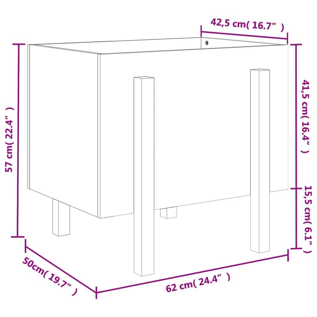 Sodo lovelis, 62x50x5 7cm kaina ir informacija | Loveliai | pigu.lt