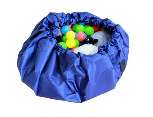 Žaislų krepšelis, mėlynas kaina ir informacija | Daiktadėžės | pigu.lt