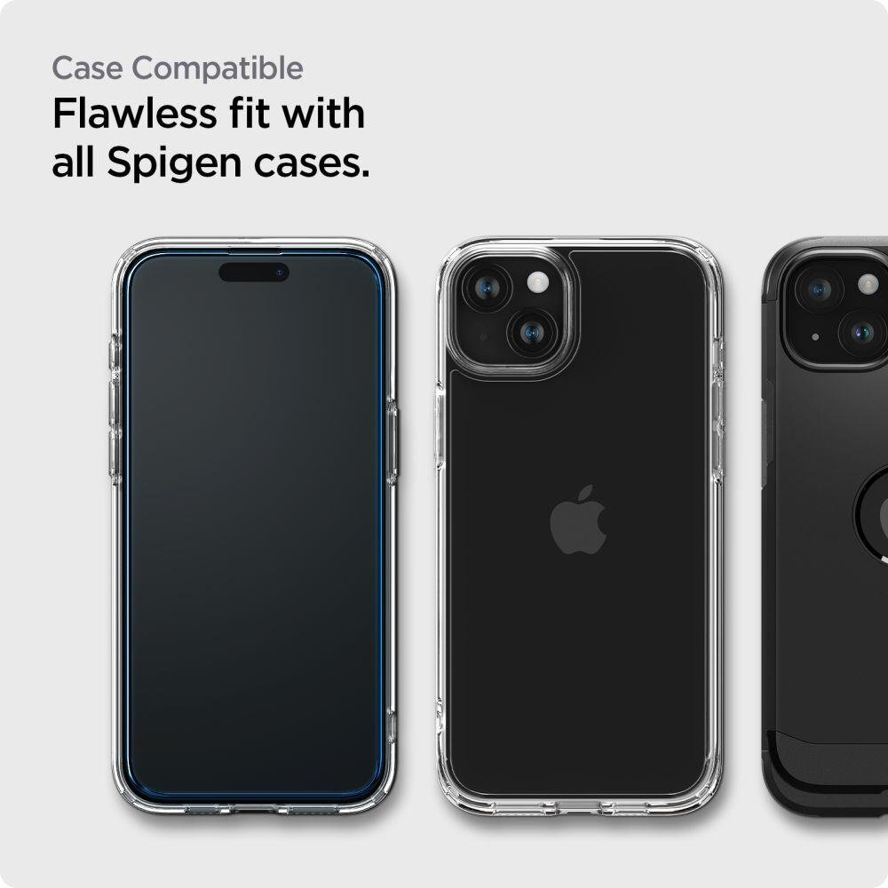 Spigen ALM Glass FC iPhone kaina ir informacija | Apsauginės plėvelės telefonams | pigu.lt