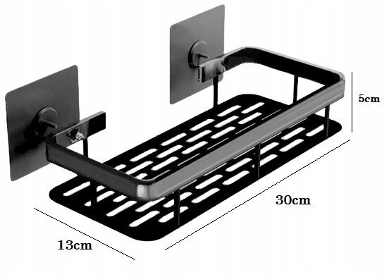 Pakabinamos lentynėlės, 30x13 cm kaina ir informacija | Vonios kambario aksesuarai | pigu.lt