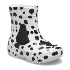 Crocs™ guminiai batai vaikams Classic I AM Dalmatian 277701, balti цена и информация | Резиновые сапоги детские | pigu.lt