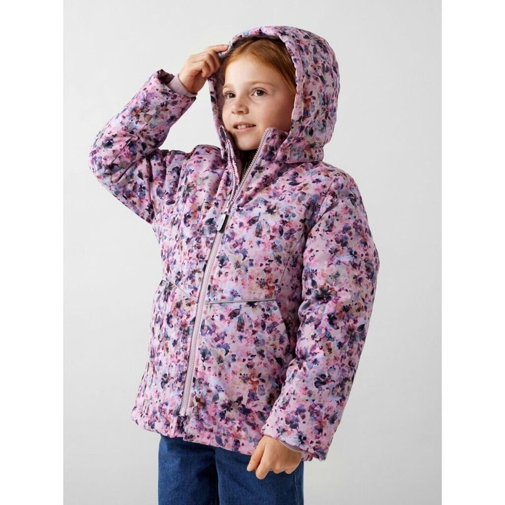 Striukė mergaitėms Name It Jacket Noos 284221, rožinė kaina ir informacija | Striukės, paltai mergaitėms | pigu.lt