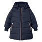 Striukė mergaitėms Name It Long Puffer Jacket 284418, juoda kaina ir informacija | Striukės, paltai mergaitėms | pigu.lt