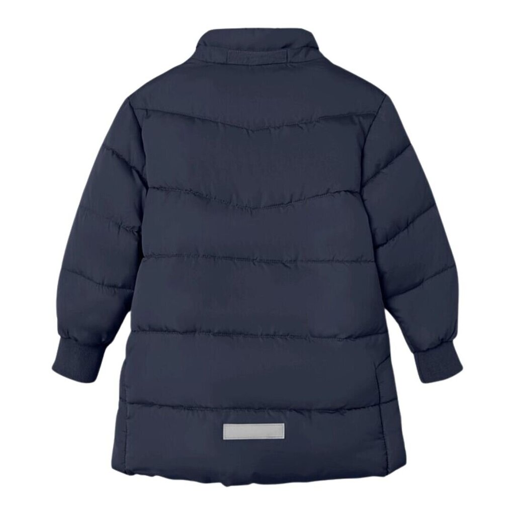 Striukė mergaitėms Name It Long Puffer Jacket 284418, juoda kaina ir informacija | Striukės, paltai mergaitėms | pigu.lt