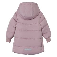 Striukė mergaitėms Name It Long Puffer Jacket 284419, rožinė kaina ir informacija | Striukės, paltai mergaitėms | pigu.lt