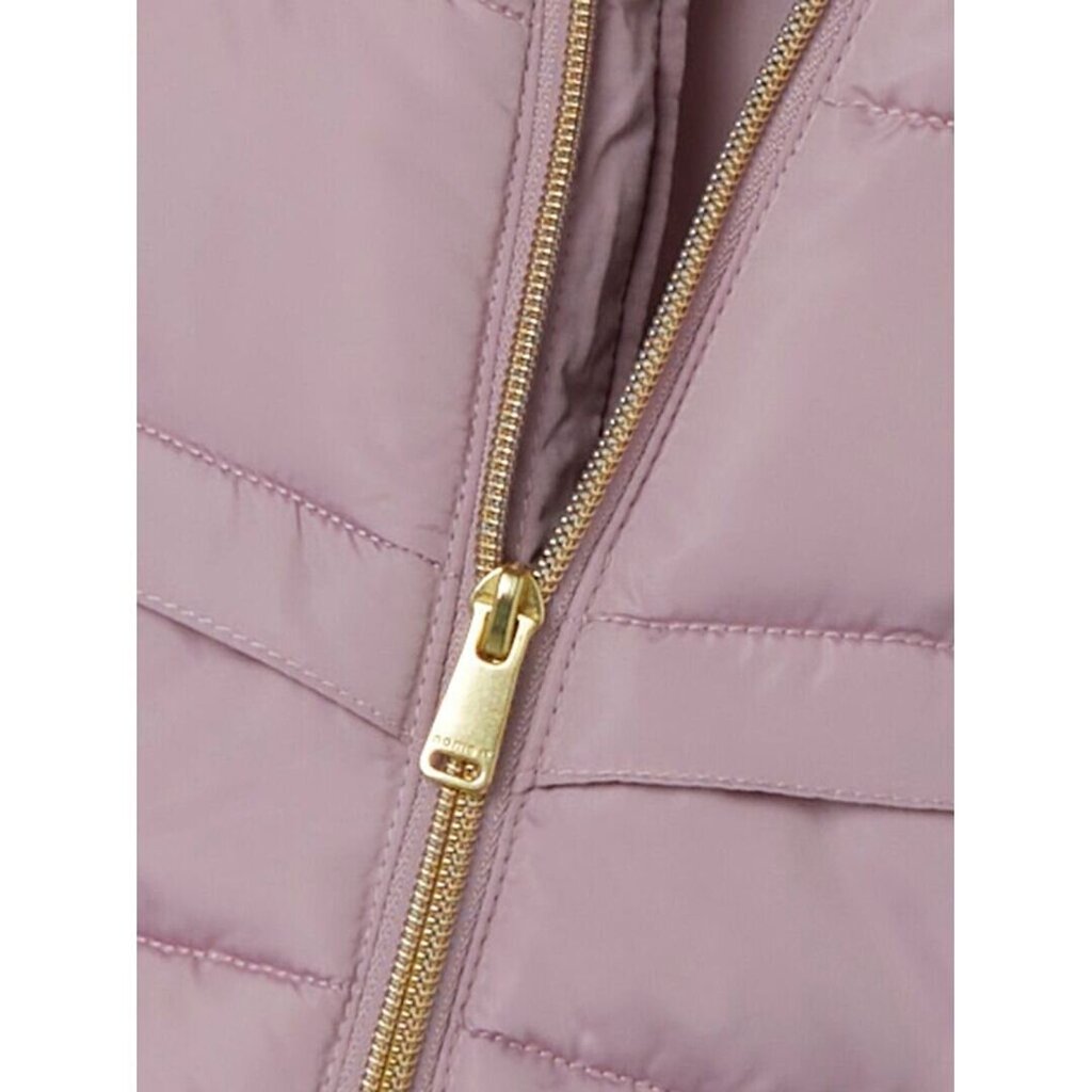 Striukė mergaitėms Name It Long Puffer Jacket 284419, rožinė kaina ir informacija | Striukės, paltai mergaitėms | pigu.lt