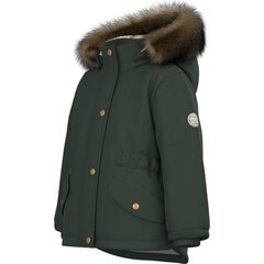 Striukė mergaitėms Name It Parka Jacket 284403, žalia цена и информация | Куртки, пальто для девочек | pigu.lt