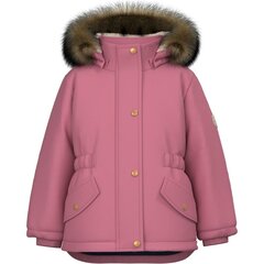 Striukė mergaitėms Name It Parka Jacket 284404, rožinė kaina ir informacija | Striukės, paltai mergaitėms | pigu.lt