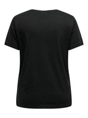 Marškinėliai moterims Only Carmakoma, juodi kaina ir informacija | Marškinėliai moterims | pigu.lt