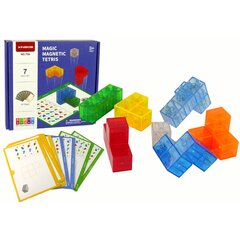 Vaikiškas magnetinių kaladėlių rinkinys kubas Lean toys, 7 vnt. kaina ir informacija | Konstruktoriai ir kaladėlės | pigu.lt