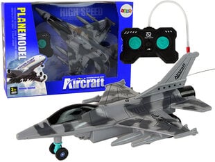 Реактивный самолет с дистанционным управлением, серый цена и информация | Игрушки для мальчиков | pigu.lt